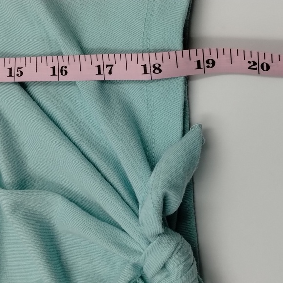 Converse size large girls mint green Chuck Taylor all-star crop tee with tie - Picture 7 of 7